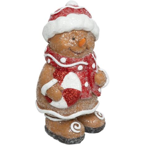 Déco de Noël Bonhomme de Neige en résine H 13.5 cm - Feeric Christmas (1/3)