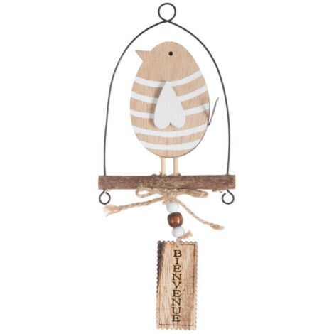 Sujet de Noël à suspendre Oiseau sur balançoire H 30 cm - Feeric Christmas (1/2)