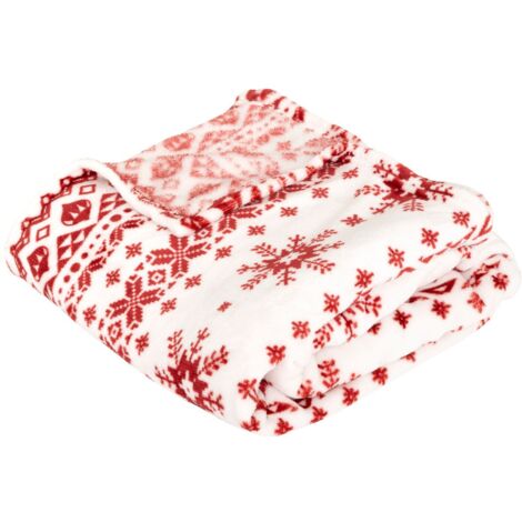 Plaid de Noël motif Scandinave (1/4)