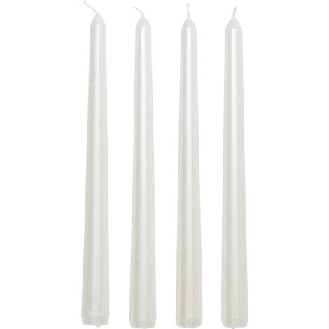 Lot de 4 Bougies Satin Blanc 192G - Feeric Christmas (1/3)