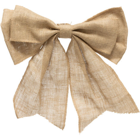 Déco de Noël XL Noeud Beige 40 x 46 cm - Feeric Christmas (1/2)