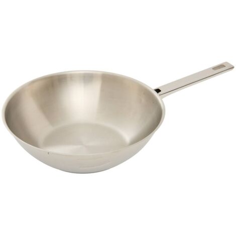Wok brillance aluminium d28cm en inox - 5five