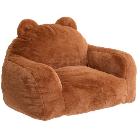 Fauteuil Compressé Muzi Mini Ourson Marron 60x52x65 cm - Atmosphera créateur d'intérieur