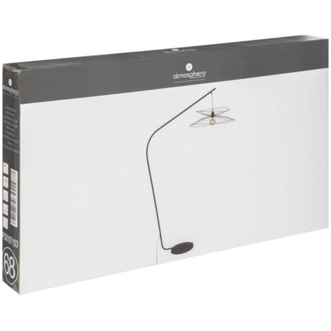 Lampadaire arc Alara métal noir H177cm - Atmosphera créateur d'intérieur