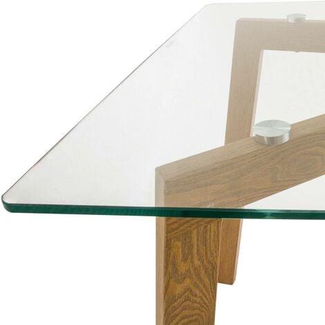 Table à manger Taho verre trempé L150cm - Atmosphera créateur d'intérieur