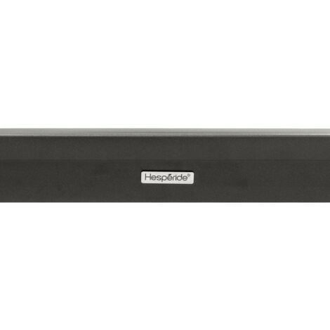 Table de jardin extensible Pavane graphite 12 places en aluminium traité époxy - Hespéride