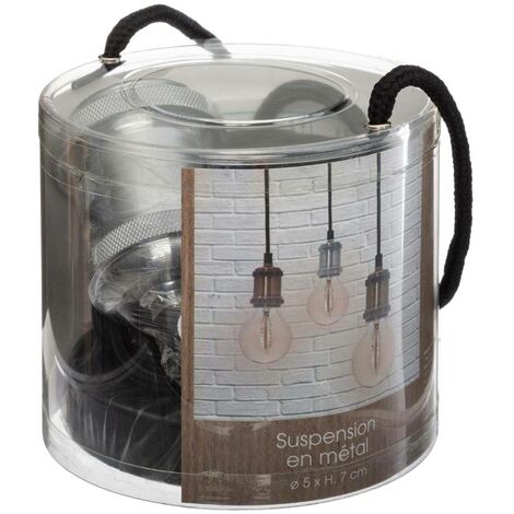 Suspension Nyl en métal argent D5cm - Atmosphera créateur d'intérieur