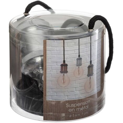 Suspension Nyl en métal argent D5cm - Atmosphera créateur d'intérieur