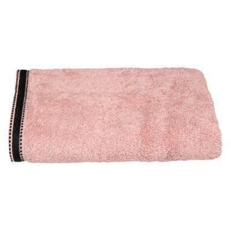 Drap de bain en Coton Rose tissu éponge 70 x 130 cm - Atmosphera