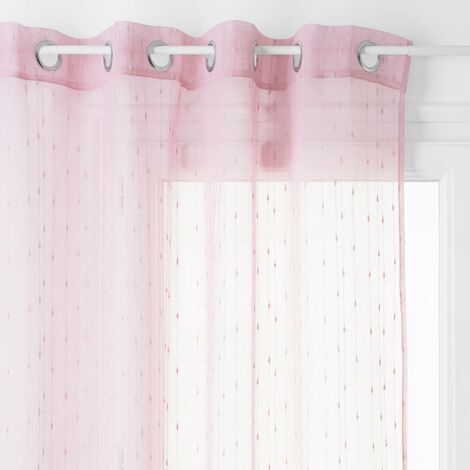Voilage Anissa rose 140x240cm - Atmosphera créateur d'intérieur