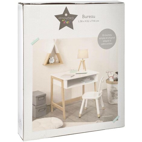 Bureau enfant blanc L58cm Atmosphera cr ateur d int rieur