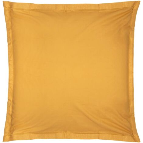 Housse de coussin en coton jaune moutarde 63 x 63 cm – Atmosphera Créateur d'Intérieur