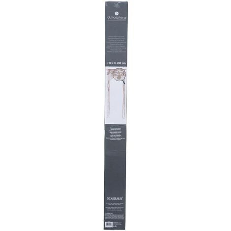 Rideau fil Arche macramé blanc ivoire 90x200cm - Atmosphera créateur d'intérieur