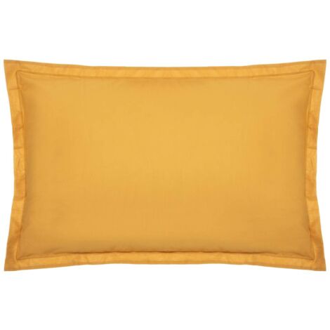 Taie d'oreiller en Coton Jaune ocre 50 x 70 cm - Atmosphera
