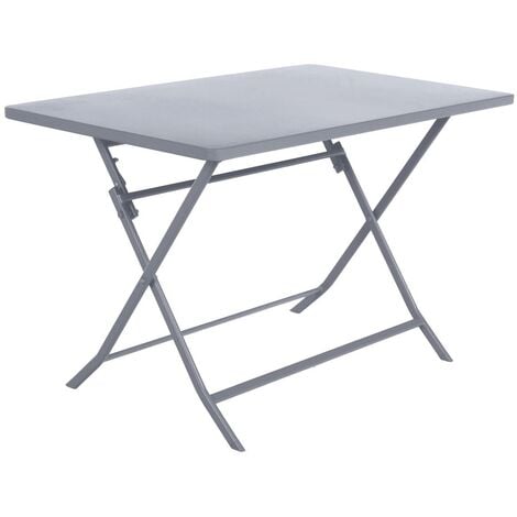 Sieger Table pliante Mecalit®-PRO 150 x 90 cm, plateau marbre blanc, pieds  blanc