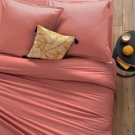 Housse d'oreiller 60X60 cm imprimée avec kashmeer rose et turquoise