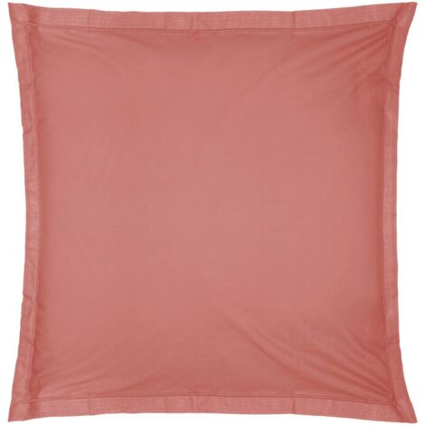 Taie d'oreiller Carina coton rose blush 63x63cm - Atmosphera créateur d'intérieur