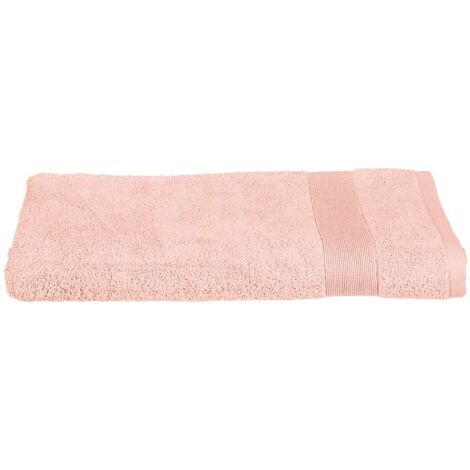 Drap de bain en Coton Rose tissu éponge 100 x 150 cm - Atmosphera (1/4)