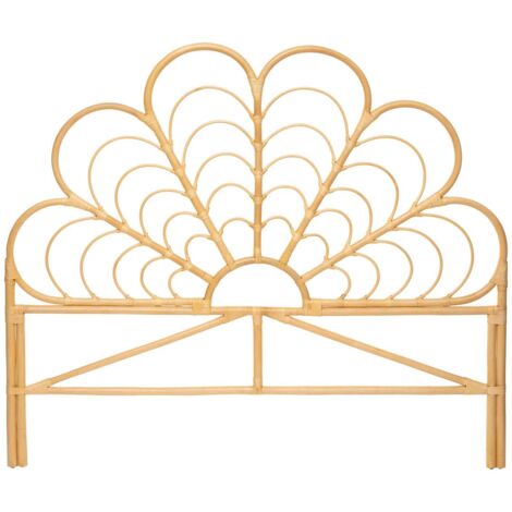 Atmosphera – Tête de lit rotin 160cm – Design chic et naturel – H. 140cm – Compatible lits standard – Livrée montée