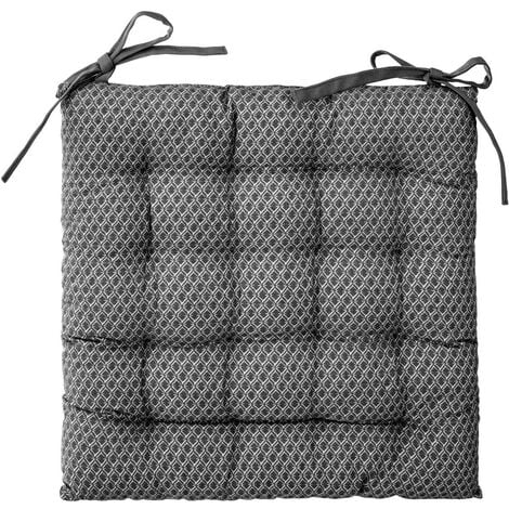 Galette de chaise Otto gris 38x38cm - Atmosphera créateur d'intérieur