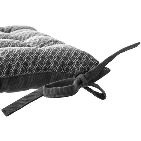 Galette de chaise Otto gris 38x38cm - Atmosphera créateur d'intérieur