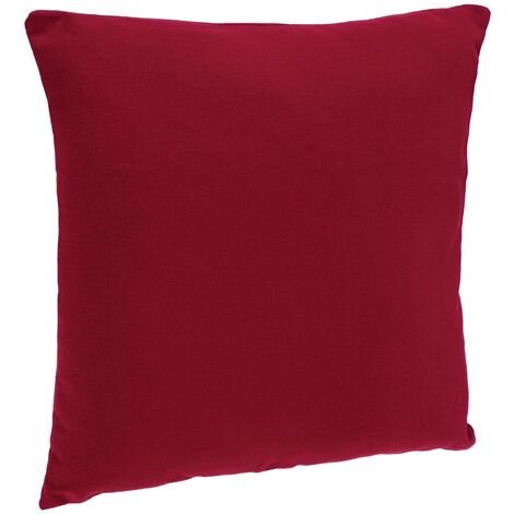 Coussin déhoussable en Coton Rouge 38 x 38 cm - Atmosphera