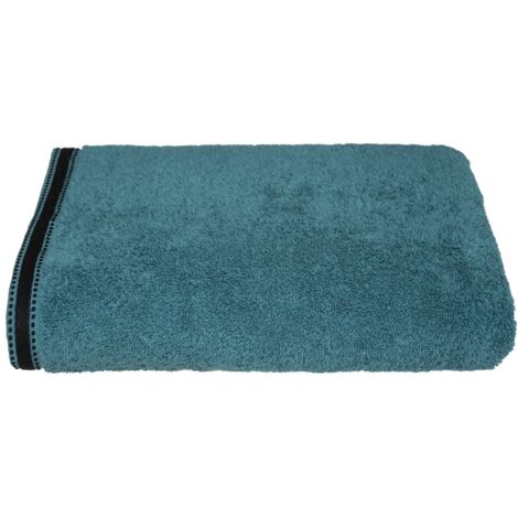 Atmosphera – Drap de bain en coton éponge 100 x 150 cm – Doux et absorbant – Lavable à 60°C – Label OEKO-TEX