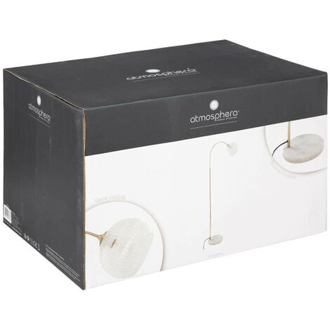 Lampadaire arc Laye marbre doré H150cm - Atmosphera créateur d'intérieur