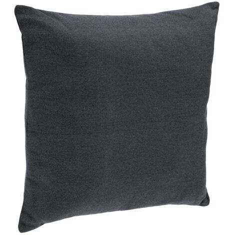Coussin déhoussable en Coton Gris foncé 38 x 38 cm - Atmosphera