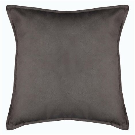 Coussin déhoussable Gris foncé 45 x 45 cm - Atmosphera