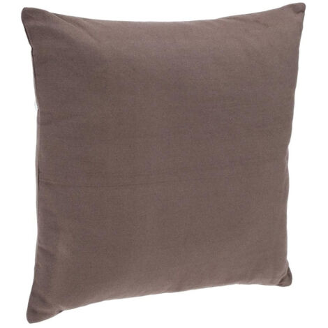 Coussin déhoussable en Coton Taupe 38 x 38 cm - Atmosphera