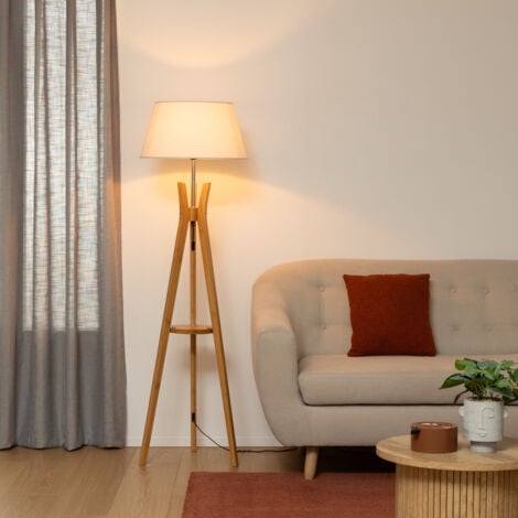 Lampadaire trépied Kalo bambou H156cm - Atmosphera créateur d'intérieur