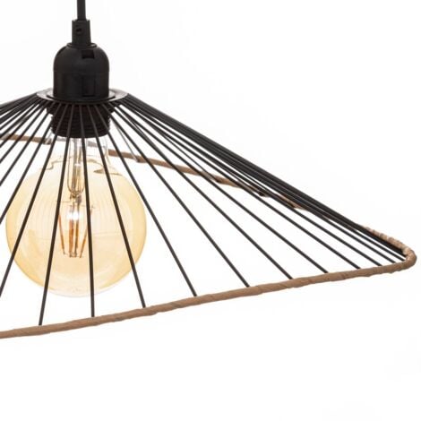 Suspension Alara métal noir D45cm - Atmosphera créateur d'intérieur