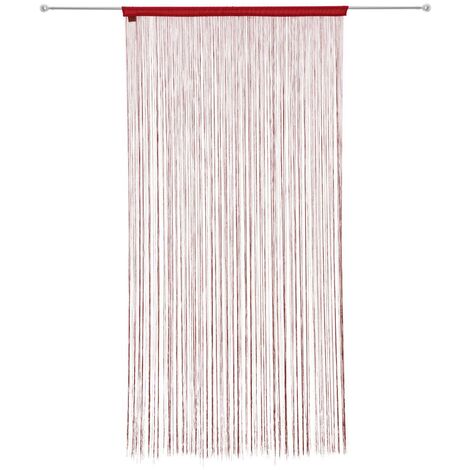 Atmosphera – Rideau fil rouge 90 x 200 cm – Polyester 500 fils/m² – Laisse passer la lumière – Pour décoration intérieure