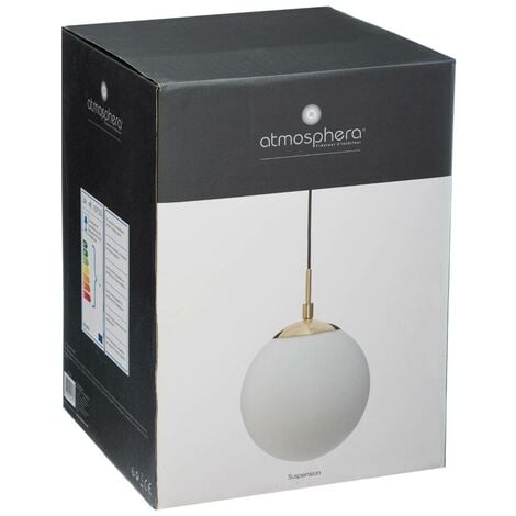 Suspension boule Dris métal doré D20cm - Atmosphera créateur d'intérieur