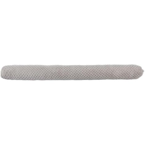 Boudin De Porte Isolant Atmosphera - Longueur 90 Cm, Diamètre 12 Cm, Polyester Gris Foncé, Anti-courant D'air