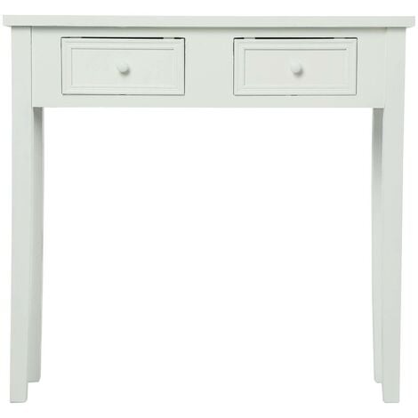 Console Charme blanc L80cm - Atmosphera créateur d'intérieur