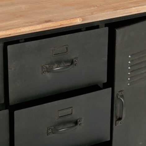 Commode Torof bois et métal 6 tiroirs - Atmosphera créateur d'intérieur