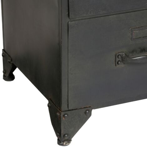 Commode Torof bois et métal 6 tiroirs - Atmosphera créateur d'intérieur
