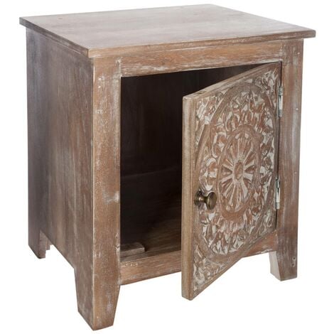 Table de chevet Shirel manguier H44,5cm - Atmosphera créateur d'intérieur