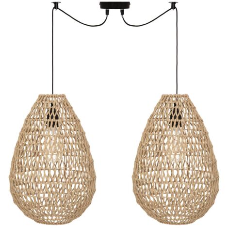 Suspension Etel beige D28cm Atmosphera cr ateur d int rieur