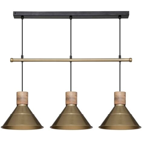 Suspension Bota métal doré L80cm - Atmosphera créateur d'intérieur