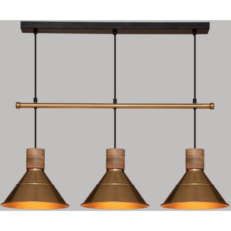Suspension Bota métal doré L80cm - Atmosphera créateur d'intérieur