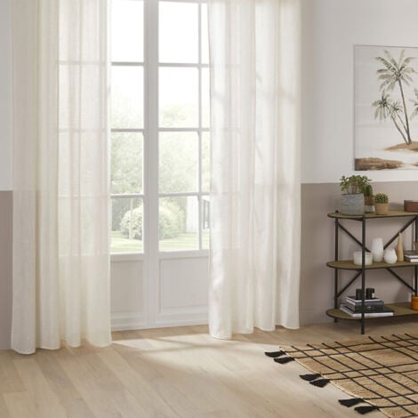 Voilage Alla beige 140x240cm - Atmosphera créateur d'intérieur