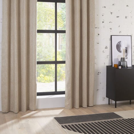 Rideau occultant Pio beige 140x260cm - Atmosphera créateur d'intérieur
