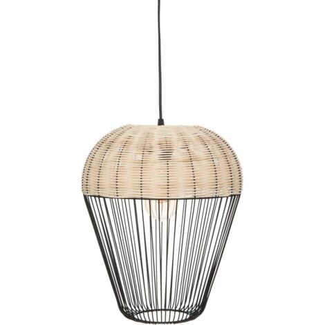 Suspension Anea métal noir D31cm - Atmosphera créateur d'intérieur