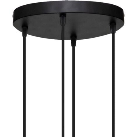 Suspension Alak verre noir D18cm - Atmosphera créateur d'intérieur