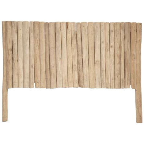 Atmosphera – Tête de lit en teck 160x120 cm – Style chaleureux – Protection murale – Installation sans montage – Poids 28 kg