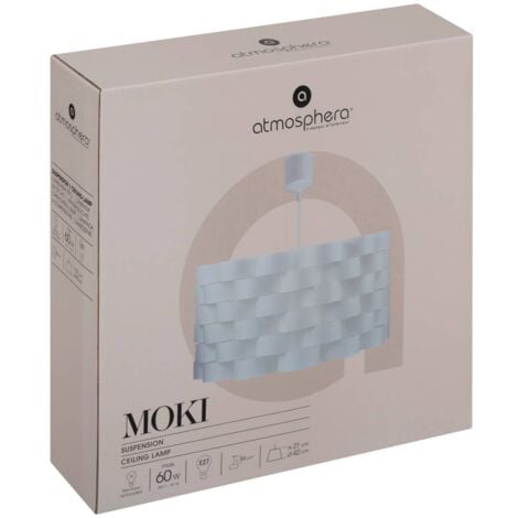 Suspension métal Moki blanc D42cm - Atmosphera créateur d'intérieur