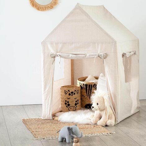 Cabane enfant Safari pin beige H116cm - Atmosphera créateur d'intérieur